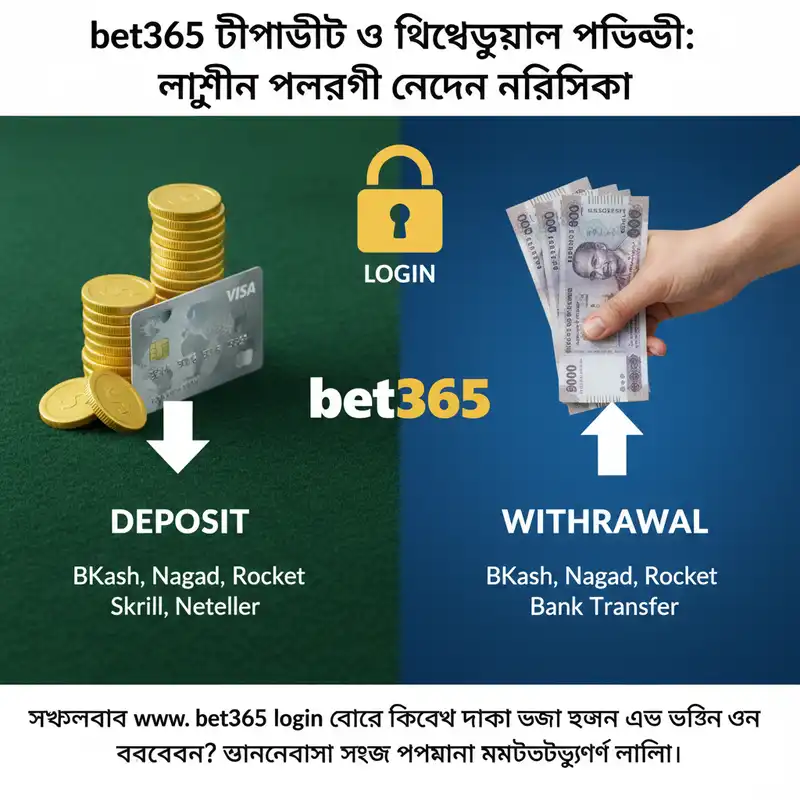 bet365 ডিপোজিট ও উইথড্রয়াল গাইড